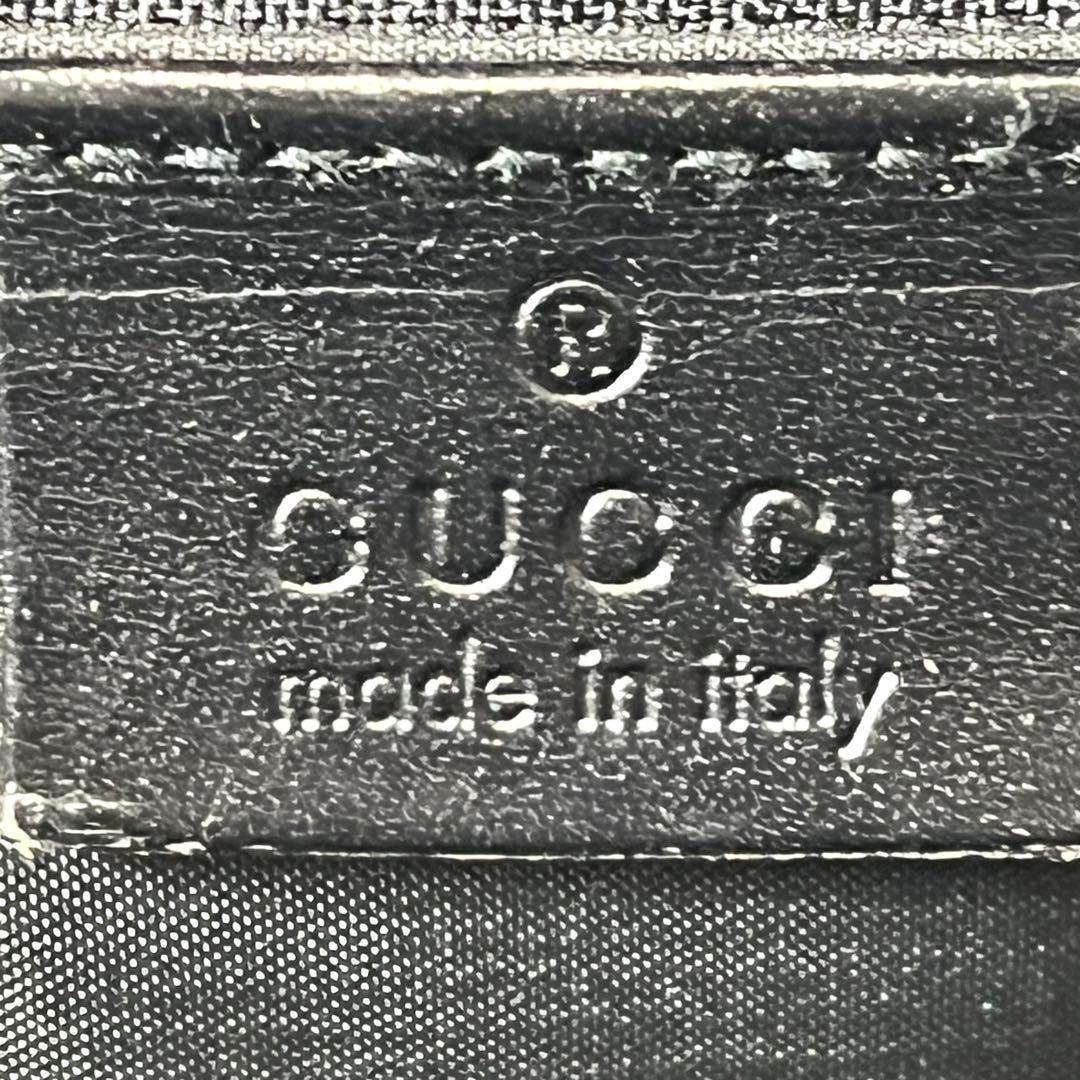 美品✨ GUCCI メッセンジャーバッグ 黒 キャンバス レザー A4収納可能