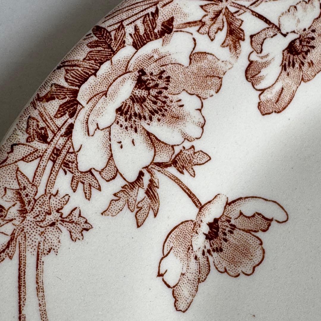 美品 フランスアンティーク Gien ジアン Anemones アネモネ