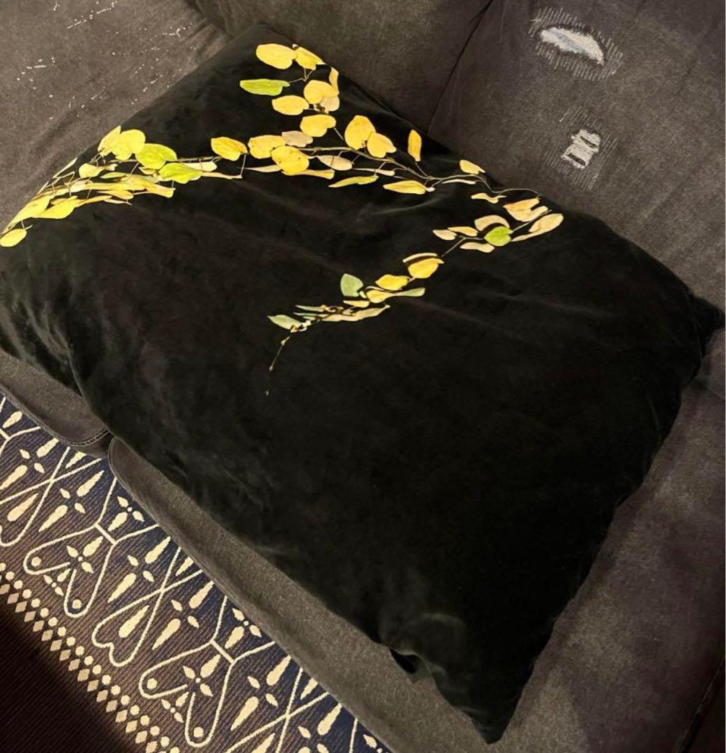 DRIES VAN NOTEN 19aw ベロア　プリント　ダウンマフラー