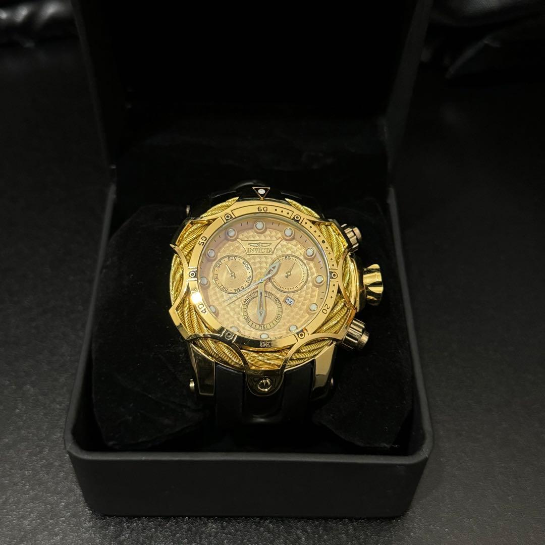 『希少』 INVICTA インヴィクタ NO.8161 GOLD 金 時計