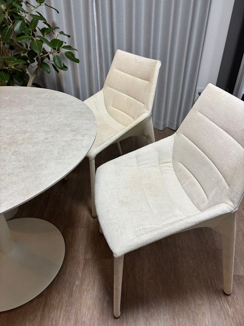 2脚 46万 Molteni&C モルテーニ OUTLINE ダイニングチェア