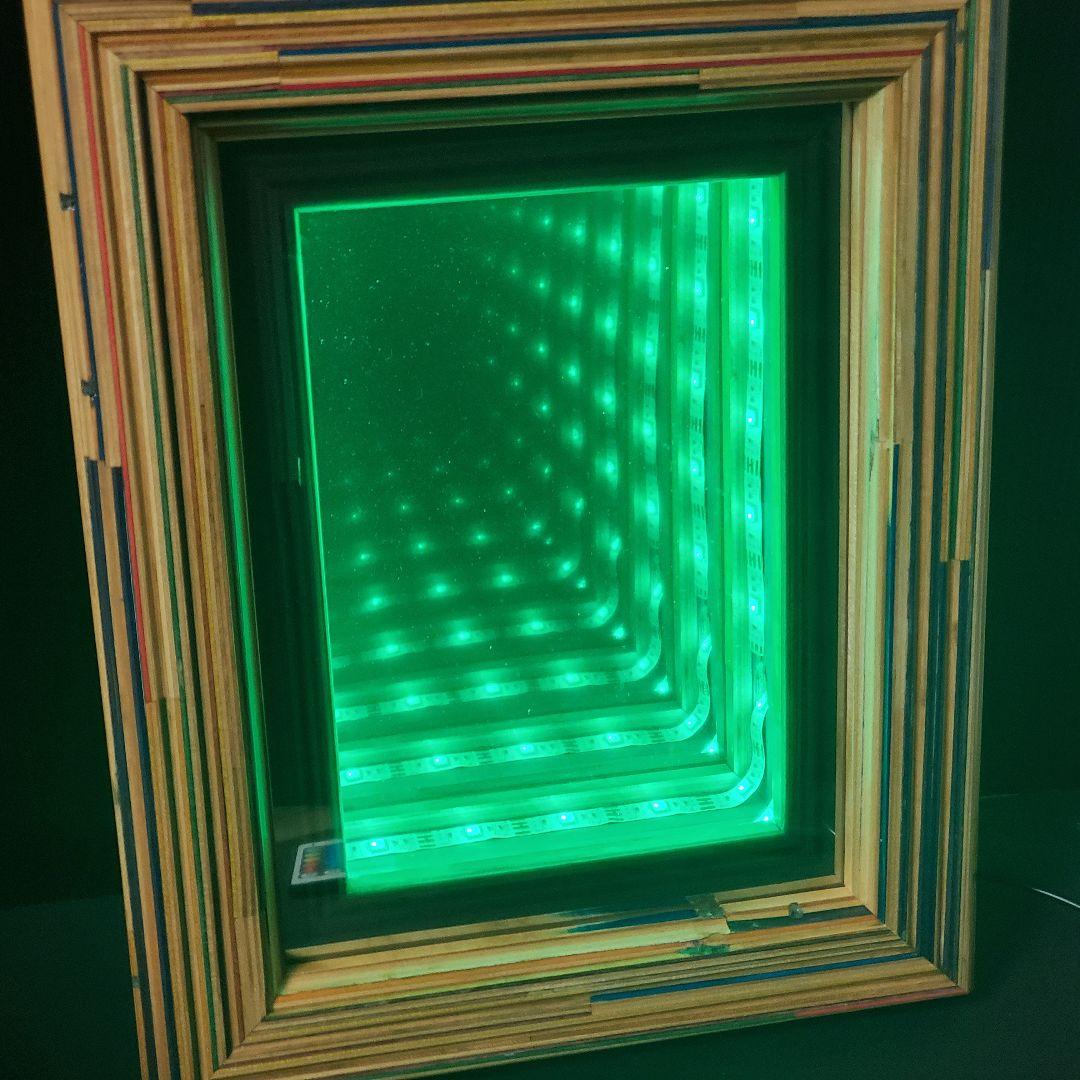 skateboard scrap LED アートフレーム