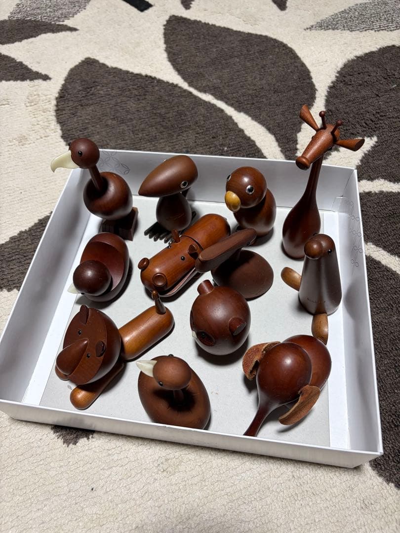 千趣会　ロイヤルペット　12体　 木製　ヴィンテージ　動物　置物