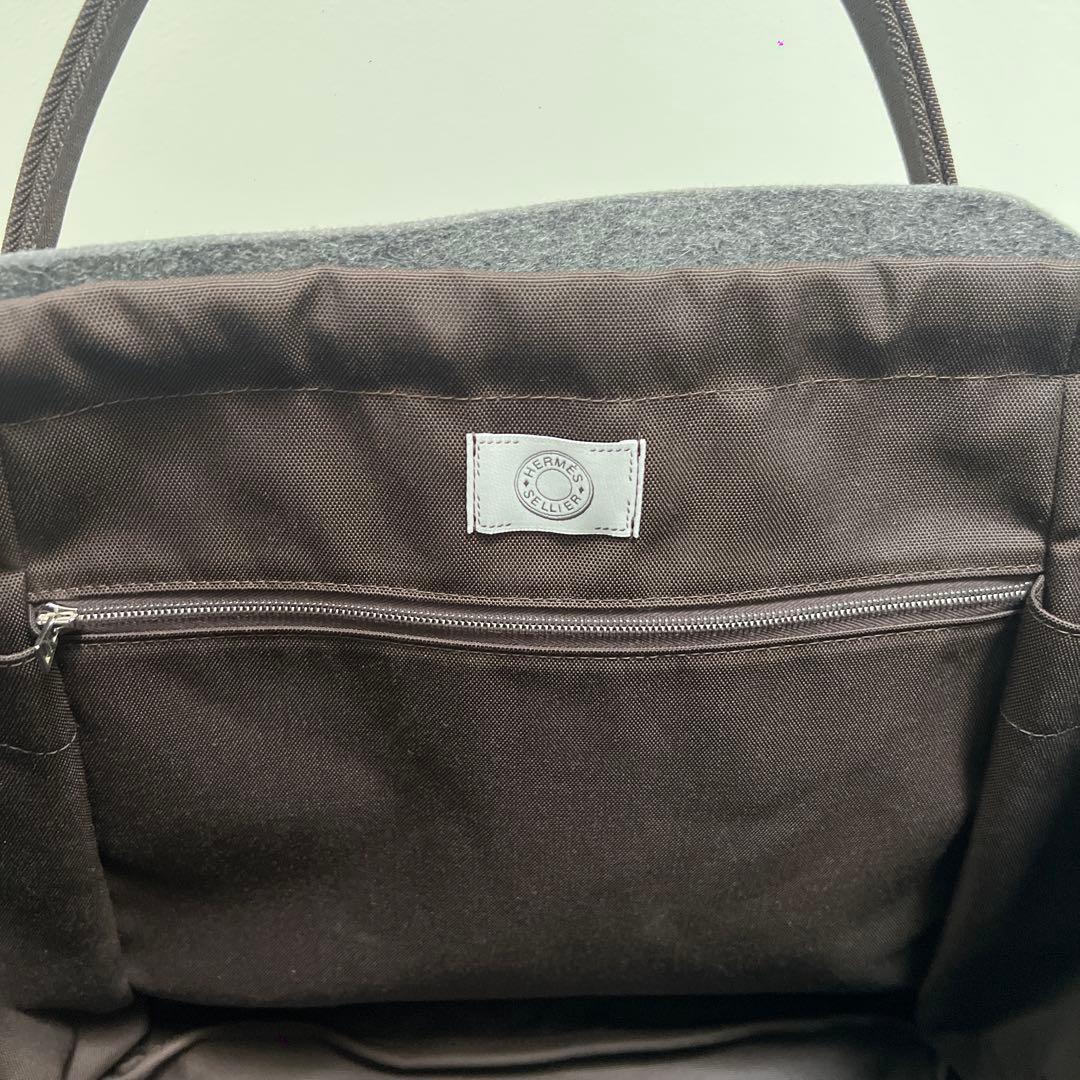 HERMÈS グレー トートバッグ