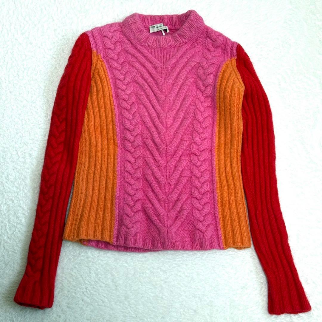 エミリオプッチ ケーブルニット セーター 100%ウール イタリア製 S