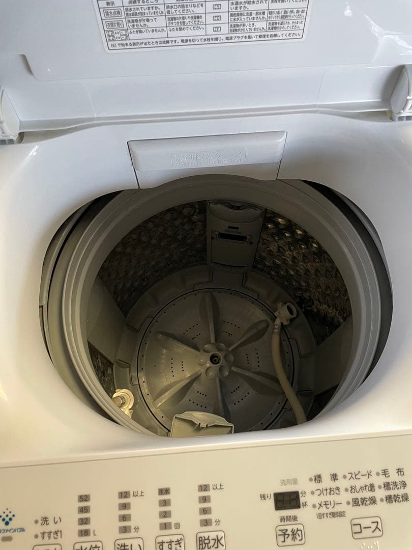 東芝　全自動洗濯機　ZABOON　6.0kg　AW-6DH1　2022年製