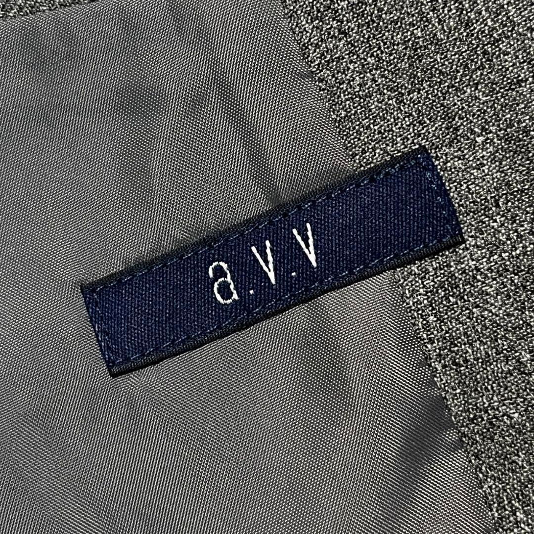【美品】【洗える】【L】a.v.v ノーカラースーツセットアップ レディース