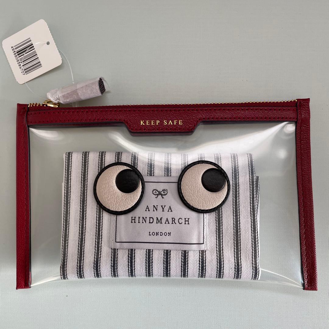アニヤ・ハインドマーチ　クリアポーチ　赤　Anya Hindmarch