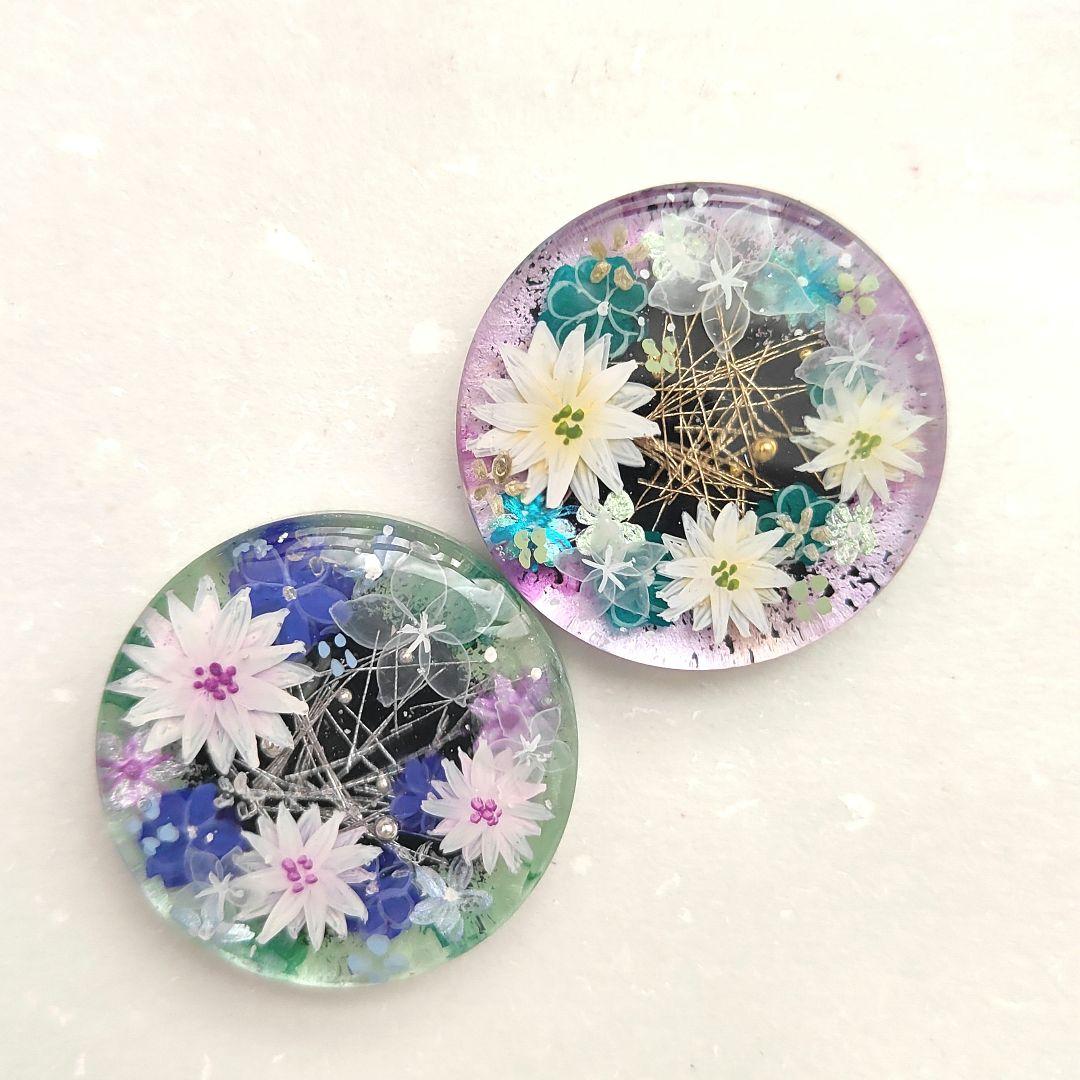 【902】ハンドメイド　レジン　ヘアゴム　ポニーフック