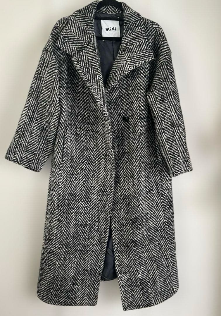 ROSE BUD mici ツィードロングコート