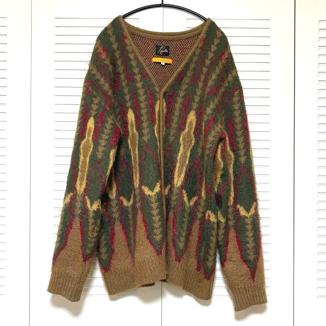 NEEDLES × Union Mohair Cadigan モヘア Ｌ