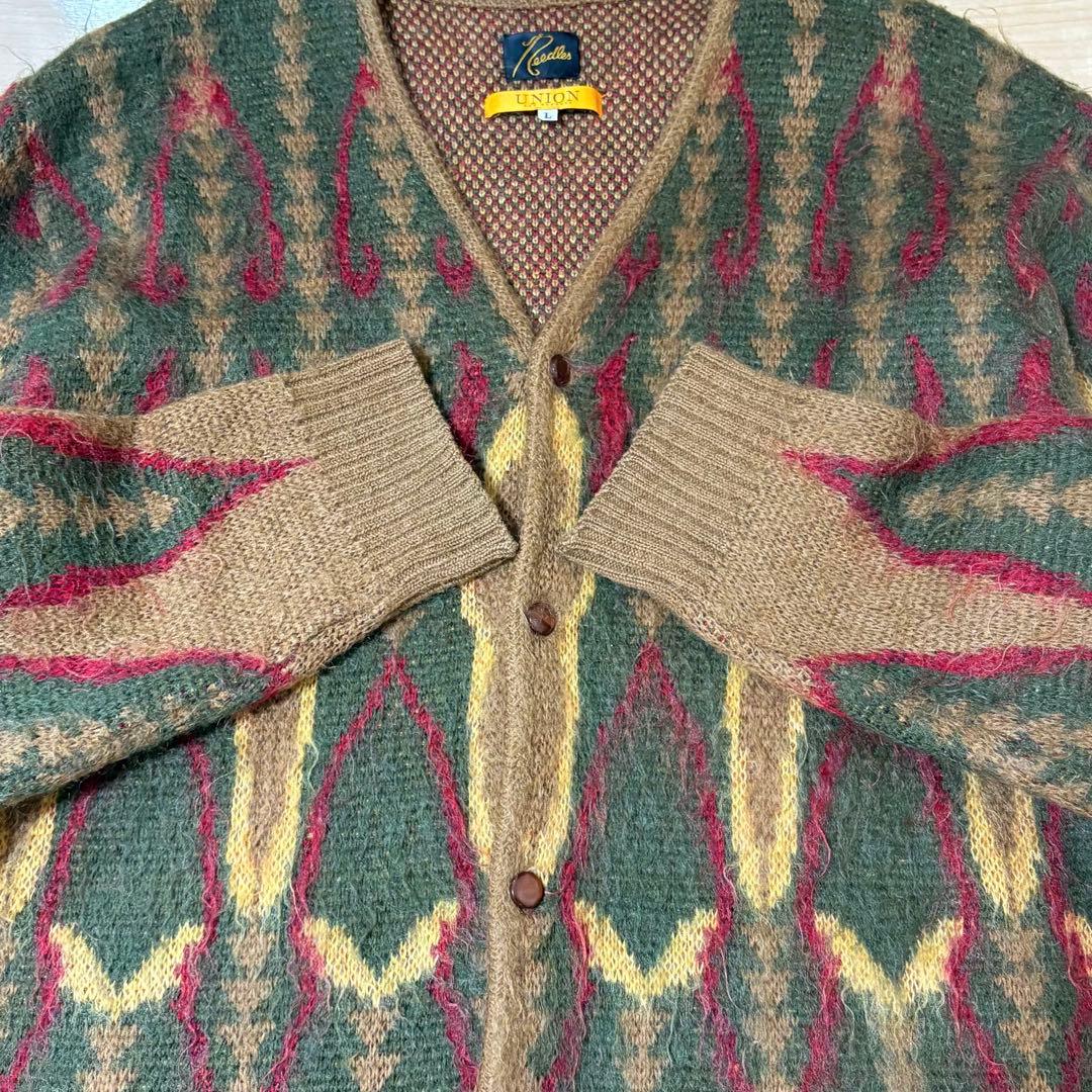 NEEDLES × Union Mohair Cadigan モヘア Ｌ