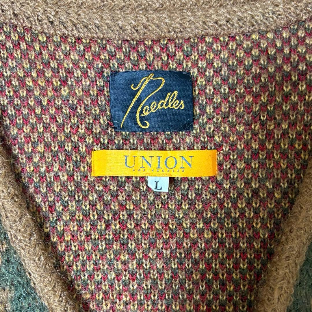 NEEDLES × Union Mohair Cadigan モヘア Ｌ