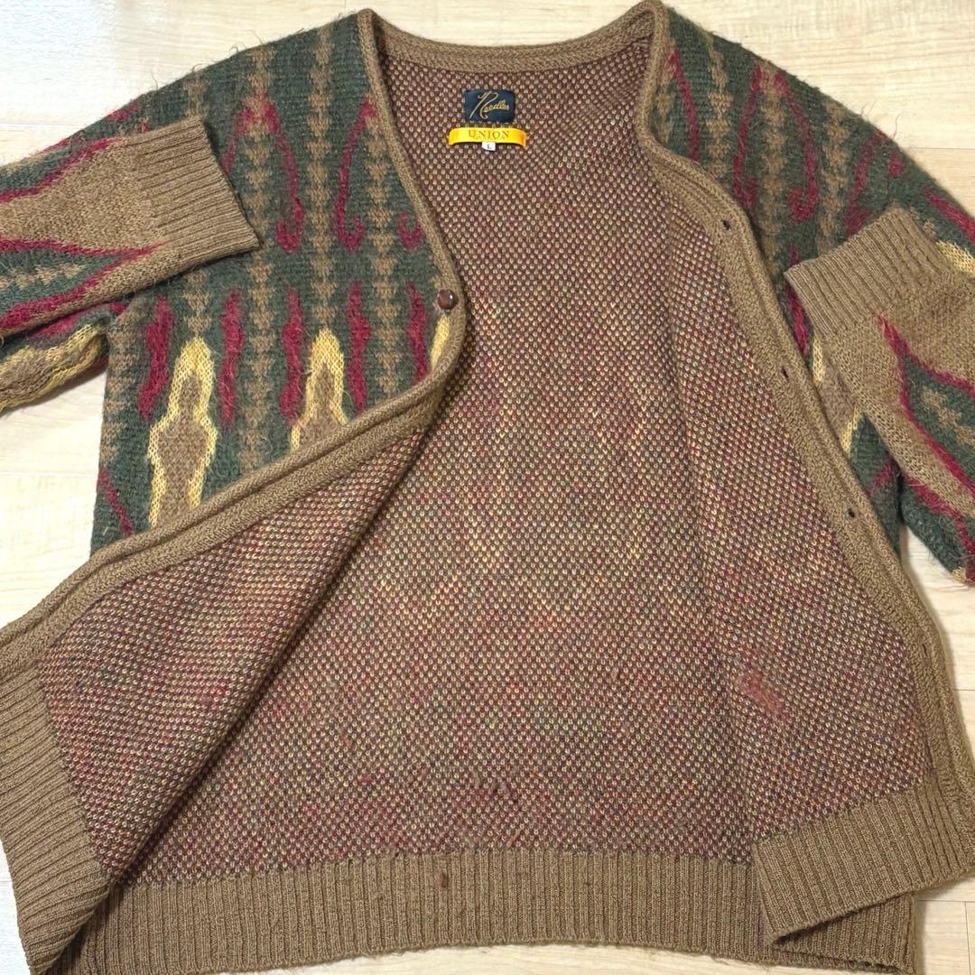 NEEDLES × Union Mohair Cadigan モヘア Ｌ
