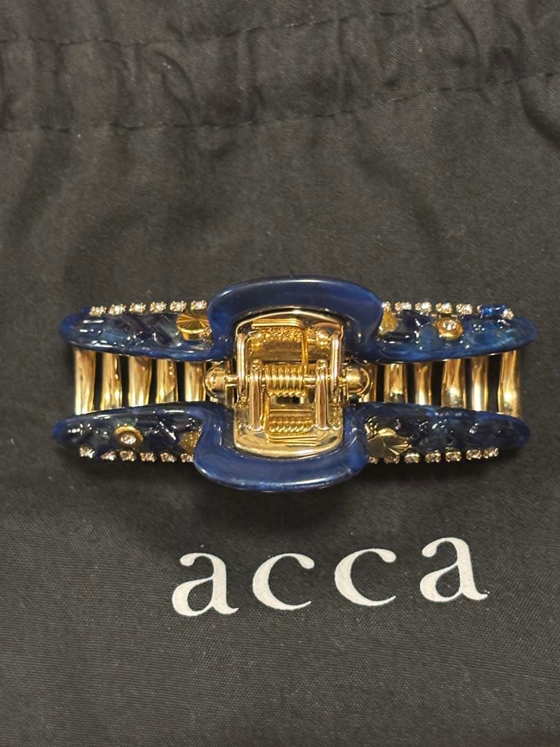 acca ヘアクリップ 青色 新品・未使用