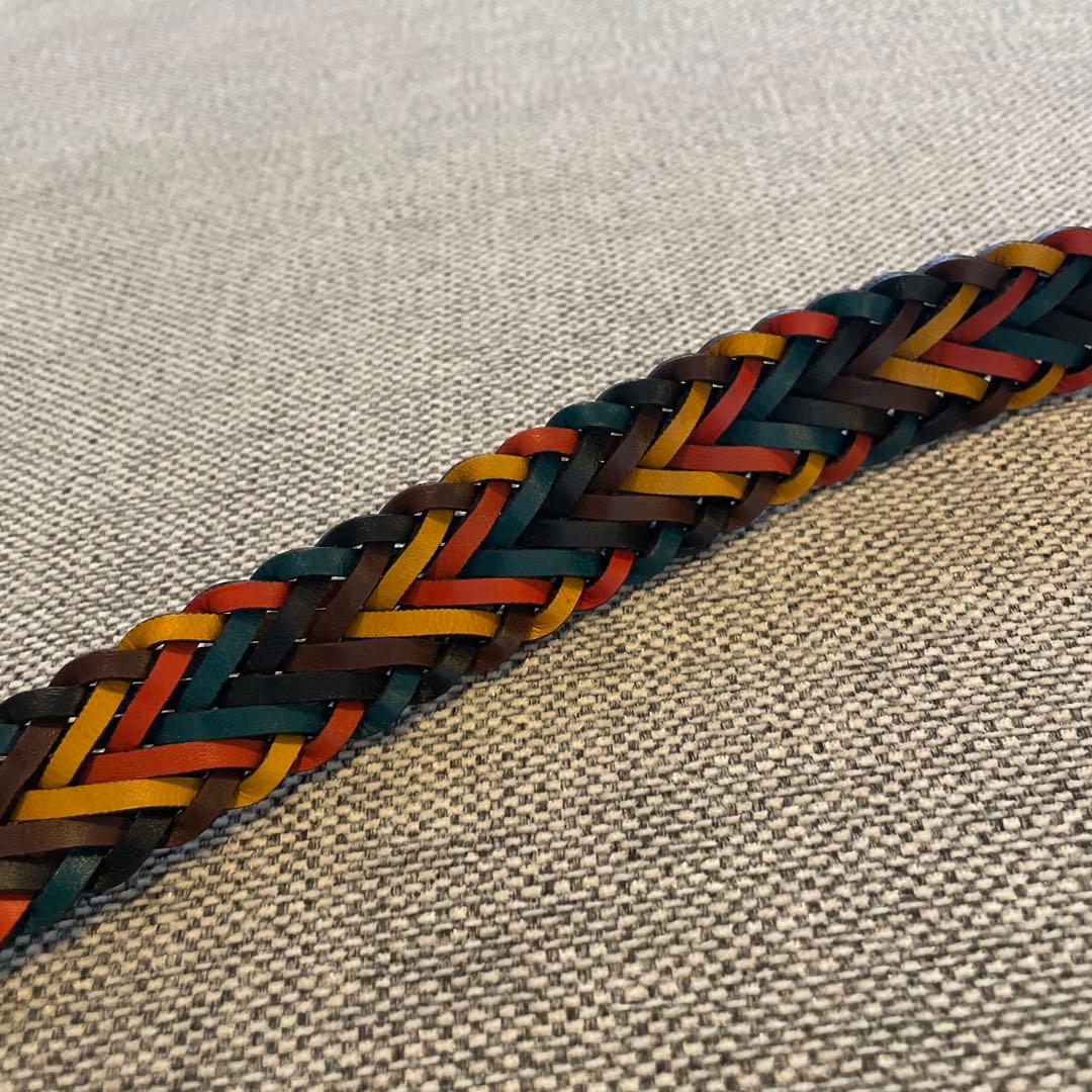 Paul Smith ポールスミス レザーメッシュベルト