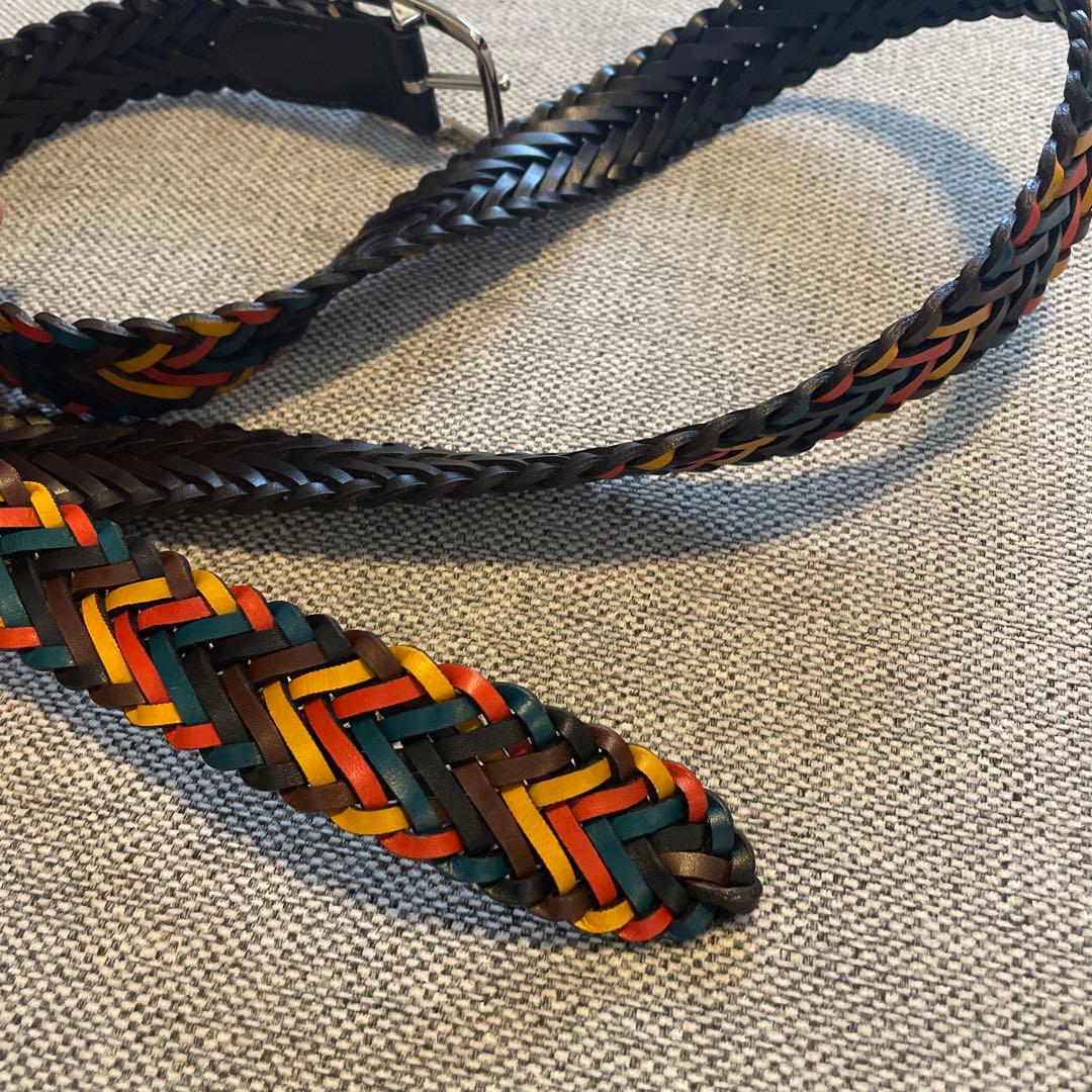 Paul Smith ポールスミス レザーメッシュベルト