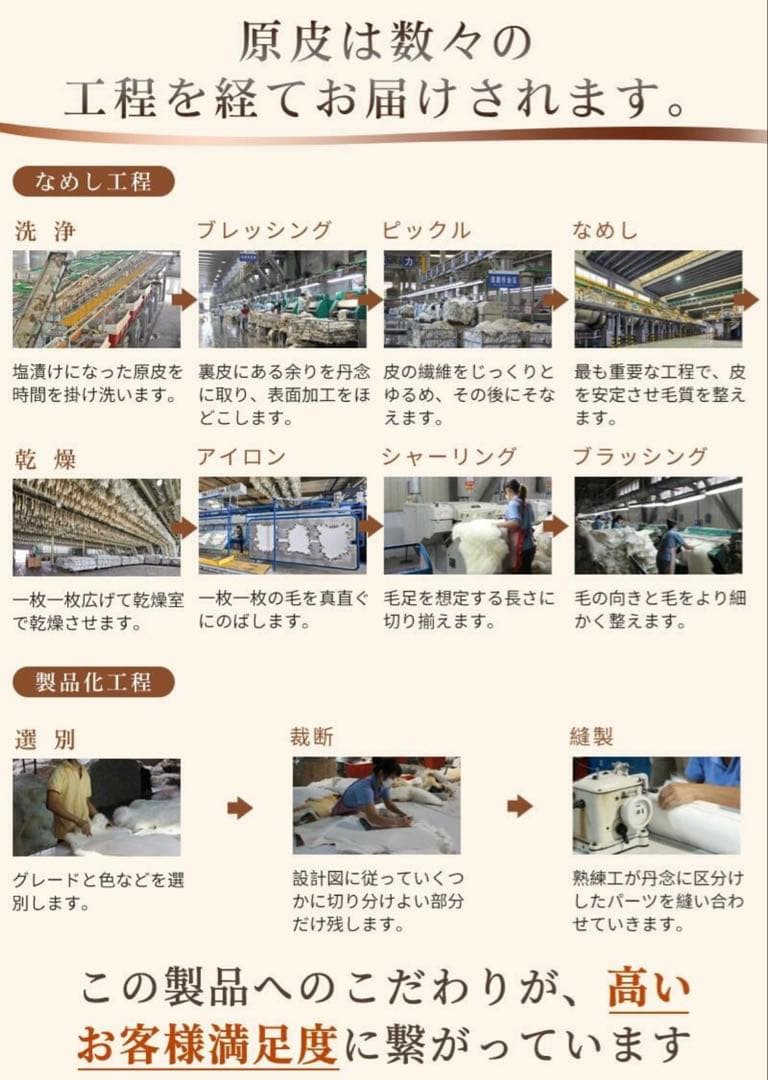 天然ムートンラグ　1.5匹もの2点