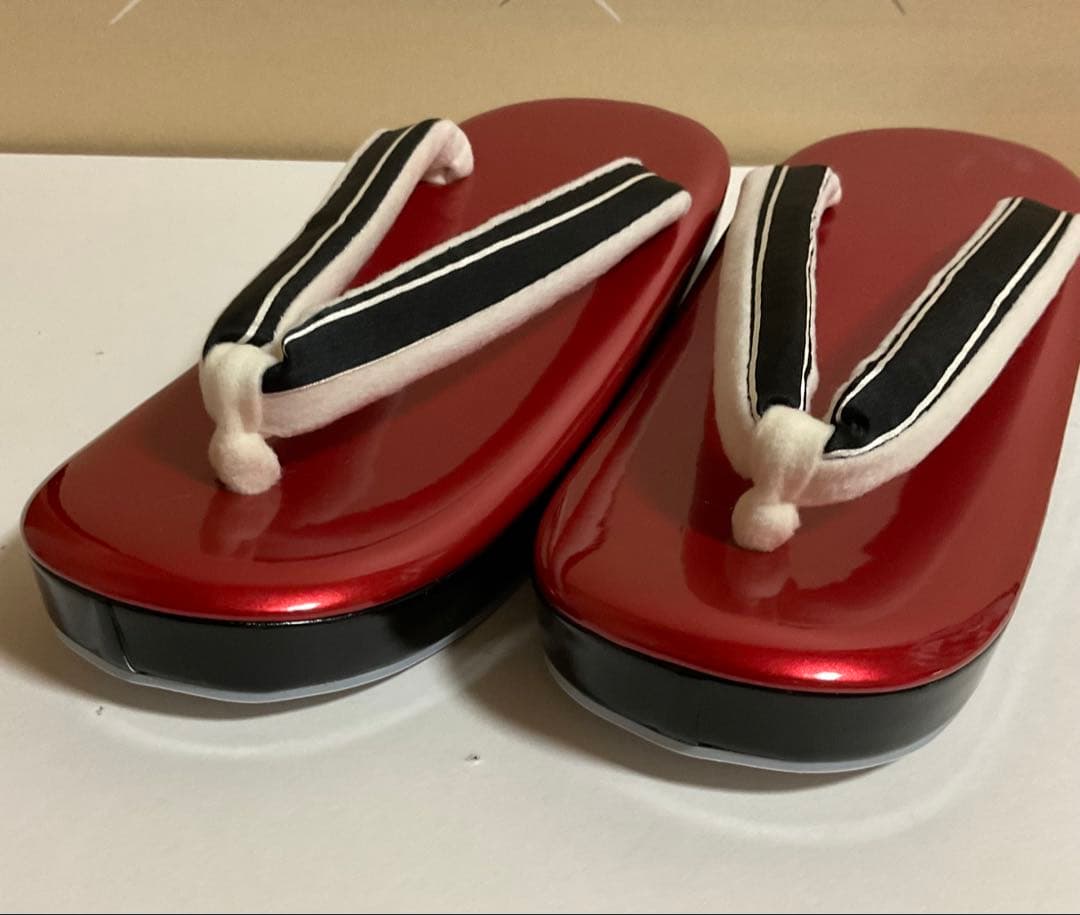 【美品】エナメル 7歳 七五三草履バッグ小物セット