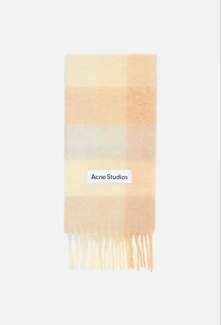Acne studios モヘアチェックスカーフ