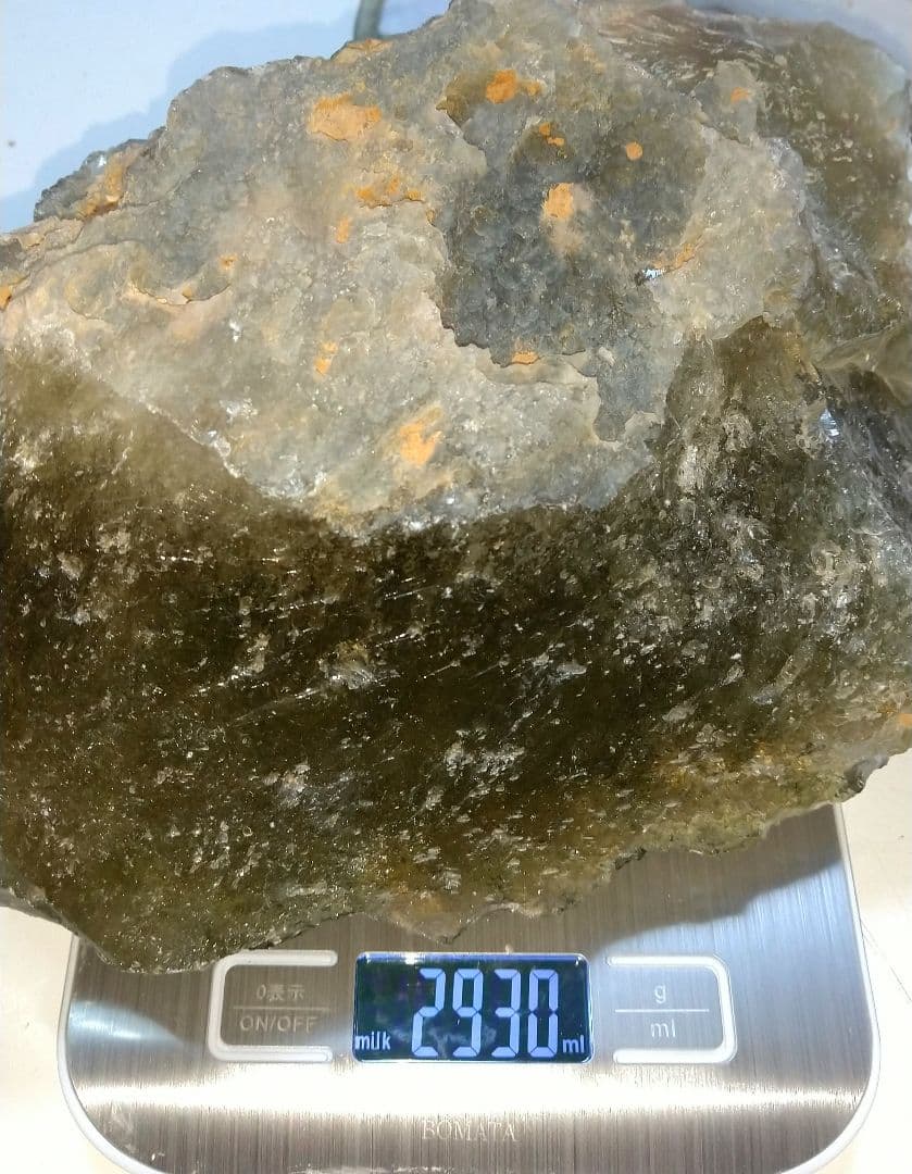 【博物館級】リビアングラス原石　クラスター　約３ｋｇ　超希少　ガラス　隕石