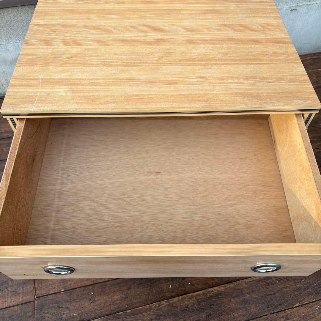 昭和レトロ レトロポップ 木製チェスト 丸金具 3段 古家具 古道具 ビンテージ