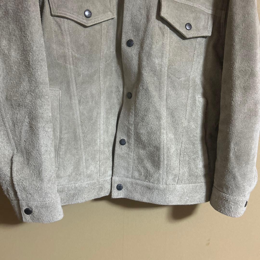 ジャケット・アウター wacko maria SUEDE LEATHER TRUCKERJACKET