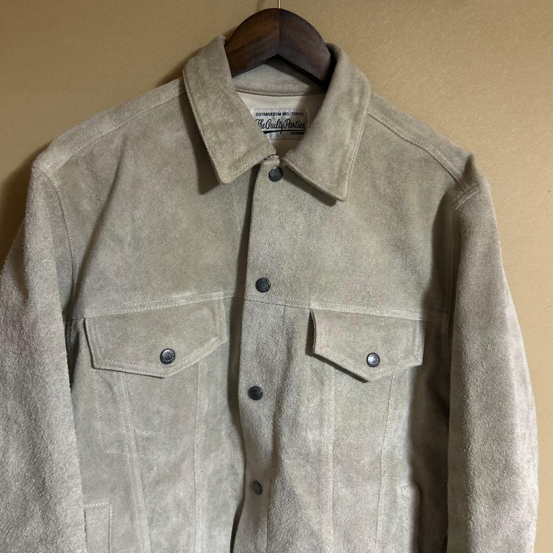 ジャケット・アウター wacko maria SUEDE LEATHER TRUCKERJACKET