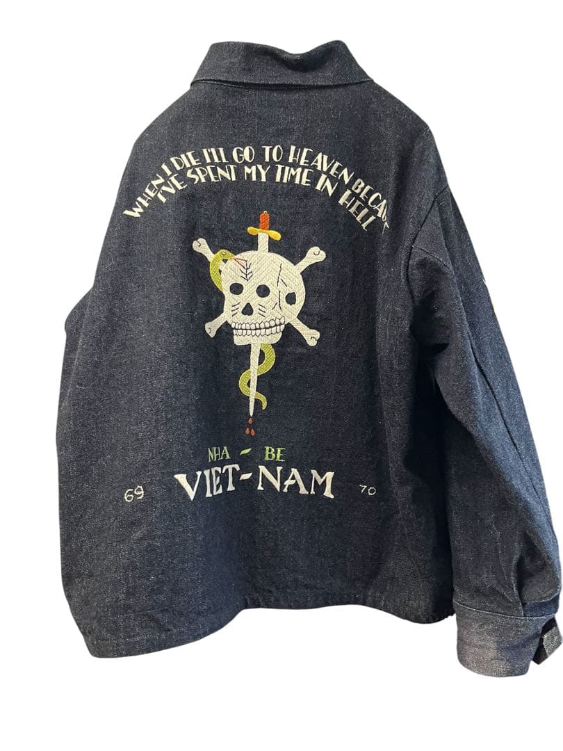 TWO FACE FUKUOKA 限定 インディゴデニムベトジャン XL