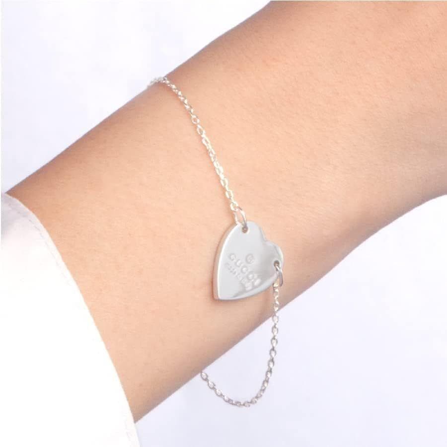 GUCCI グッチ ブレスレット 223513-J8400 ハートロゴプレート