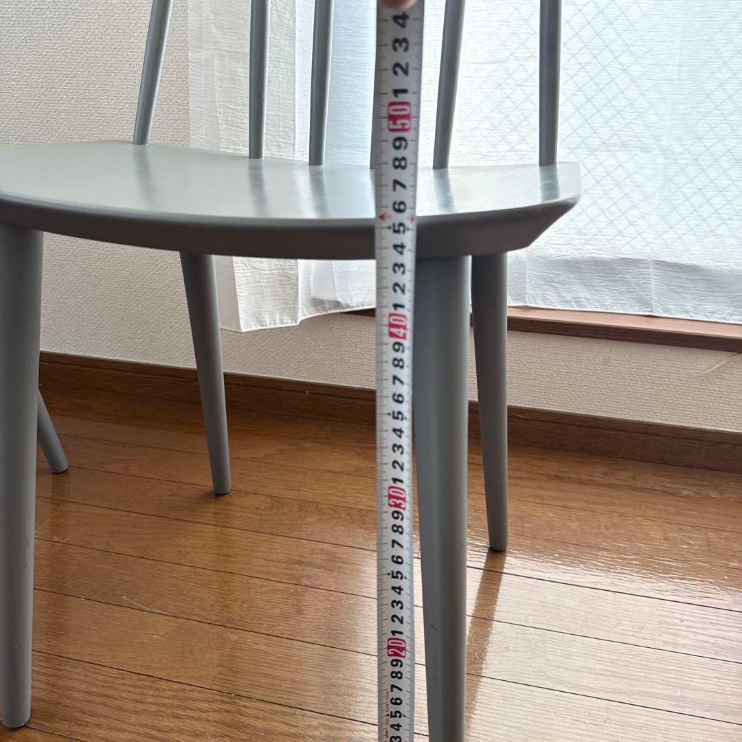 北欧デンマーク HAY ダイニングチェア J77 グレー　A ※2脚あり