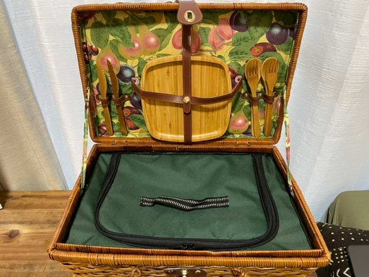 アメリカンアンティークピクニックバスケット♡