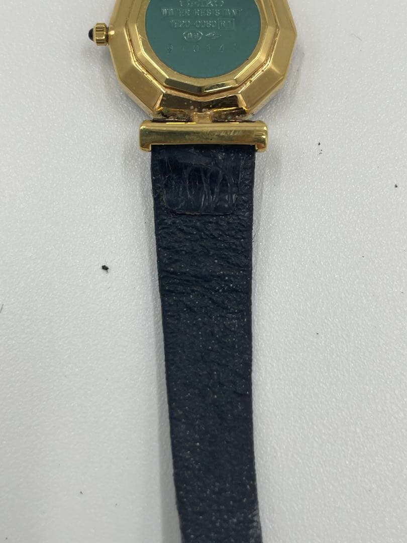 SEIKO レディース 腕時計 クオーツ ブラック×ゴールド 動作未確認 現状品