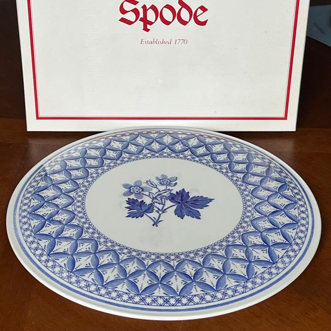 【新品】英国製　スポード ★ゼラニウム★ガトープレート