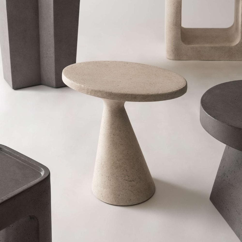 アーバンモダン サイドテーブル アイボリー ベッドサイド コーヒー ソファ 花台