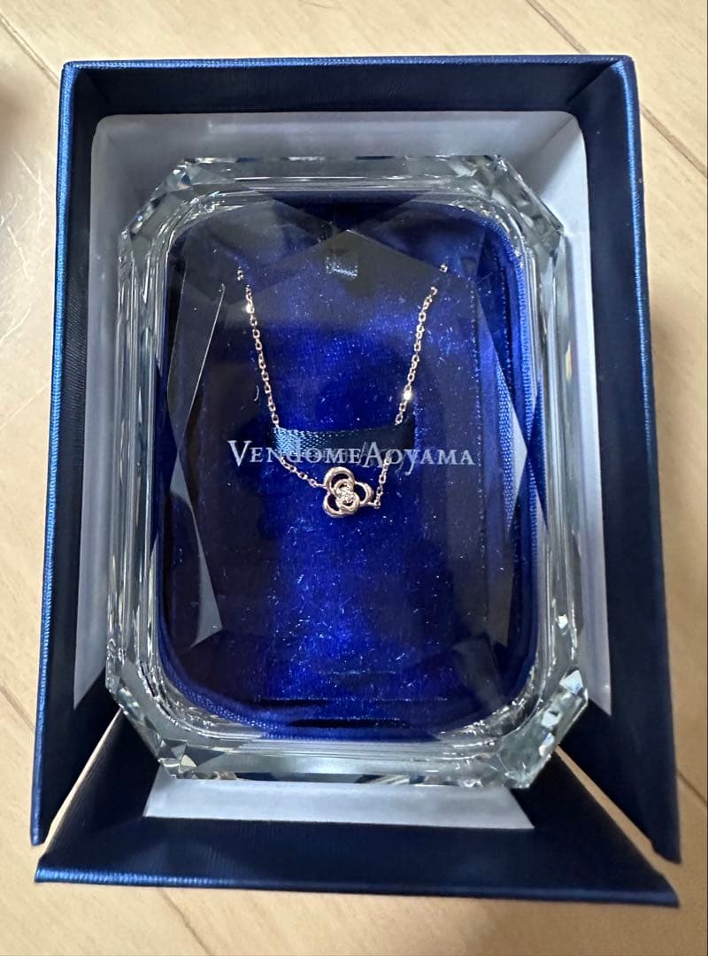 未使用 Vendome Aoyama ダイヤブレスレット ガラスケース 保証書付