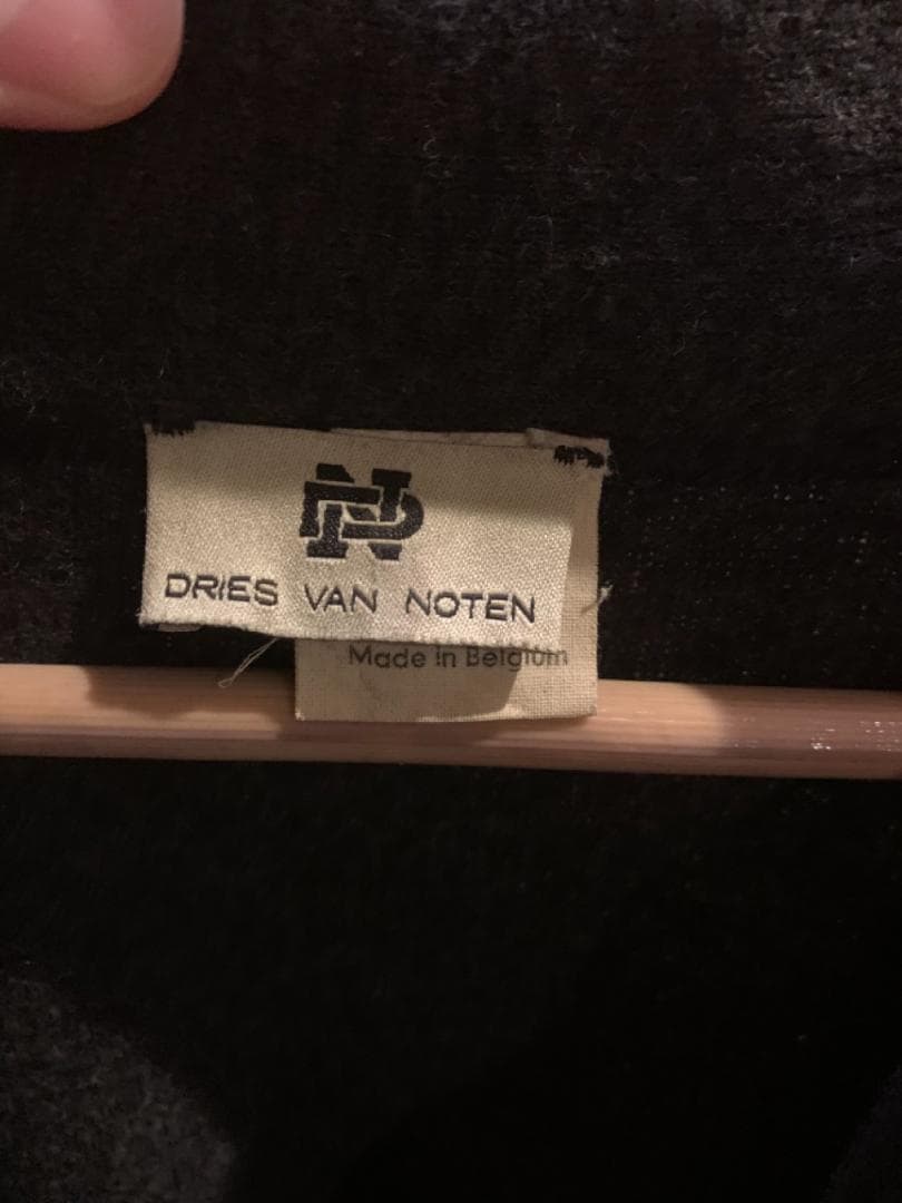 f*h様 Dries Van Noten 旧タグ ベルギー製 黒ウール羽織
