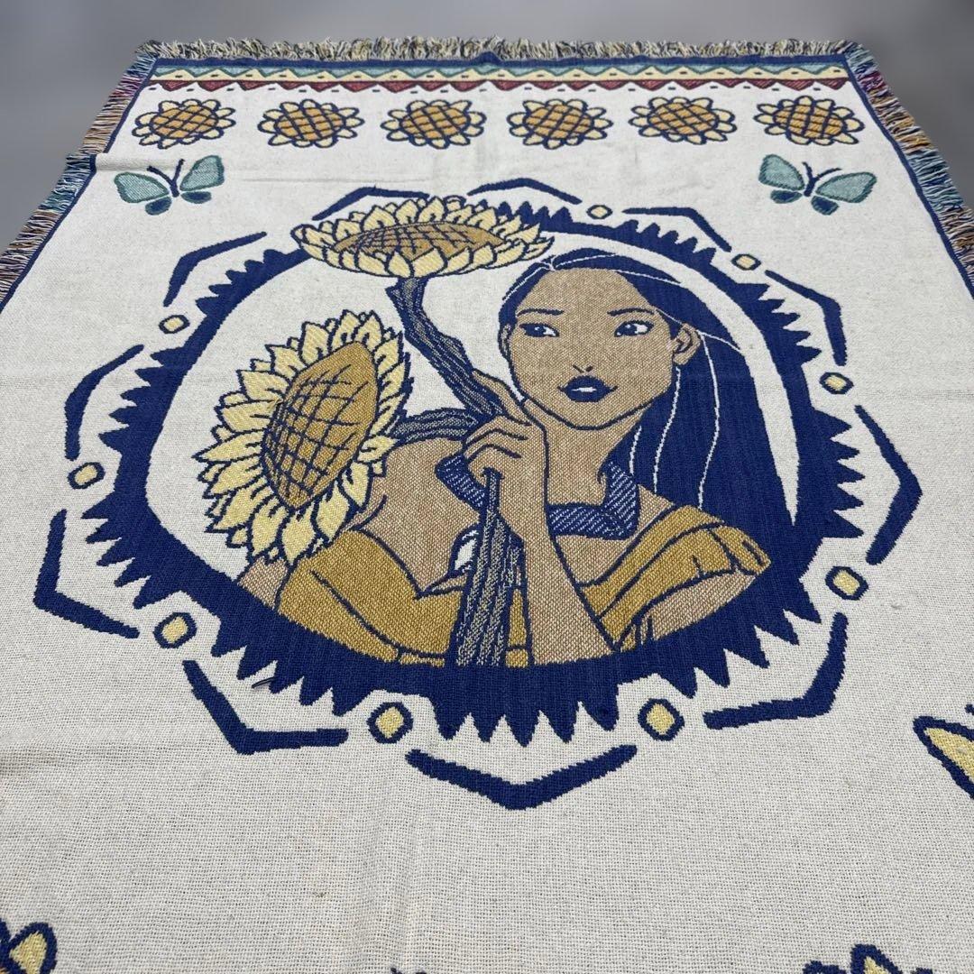 ディズニー　ポカホンタス　マルチカバー　ソファーカバー　ラグ　180x121