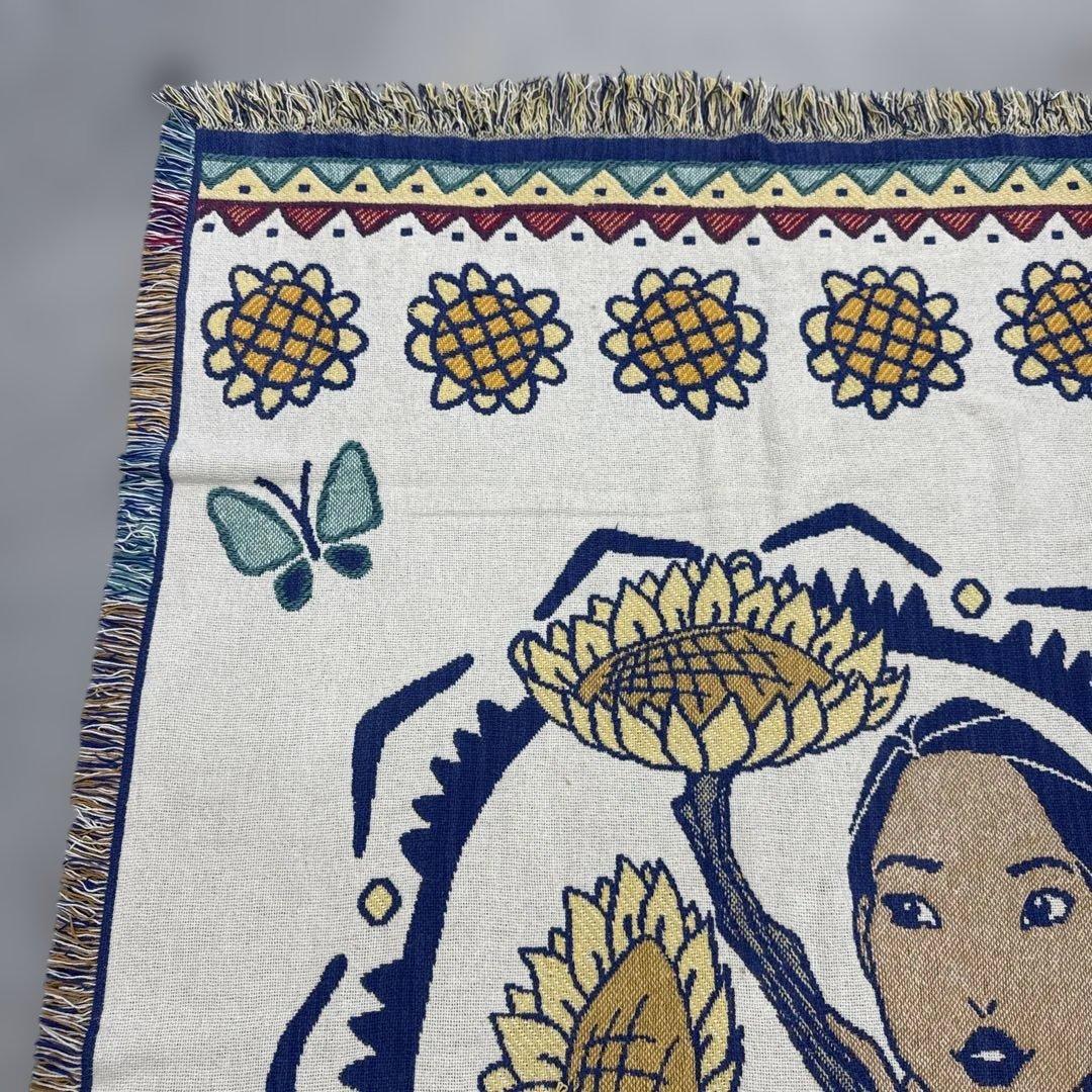 ディズニー　ポカホンタス　マルチカバー　ソファーカバー　ラグ　180x121