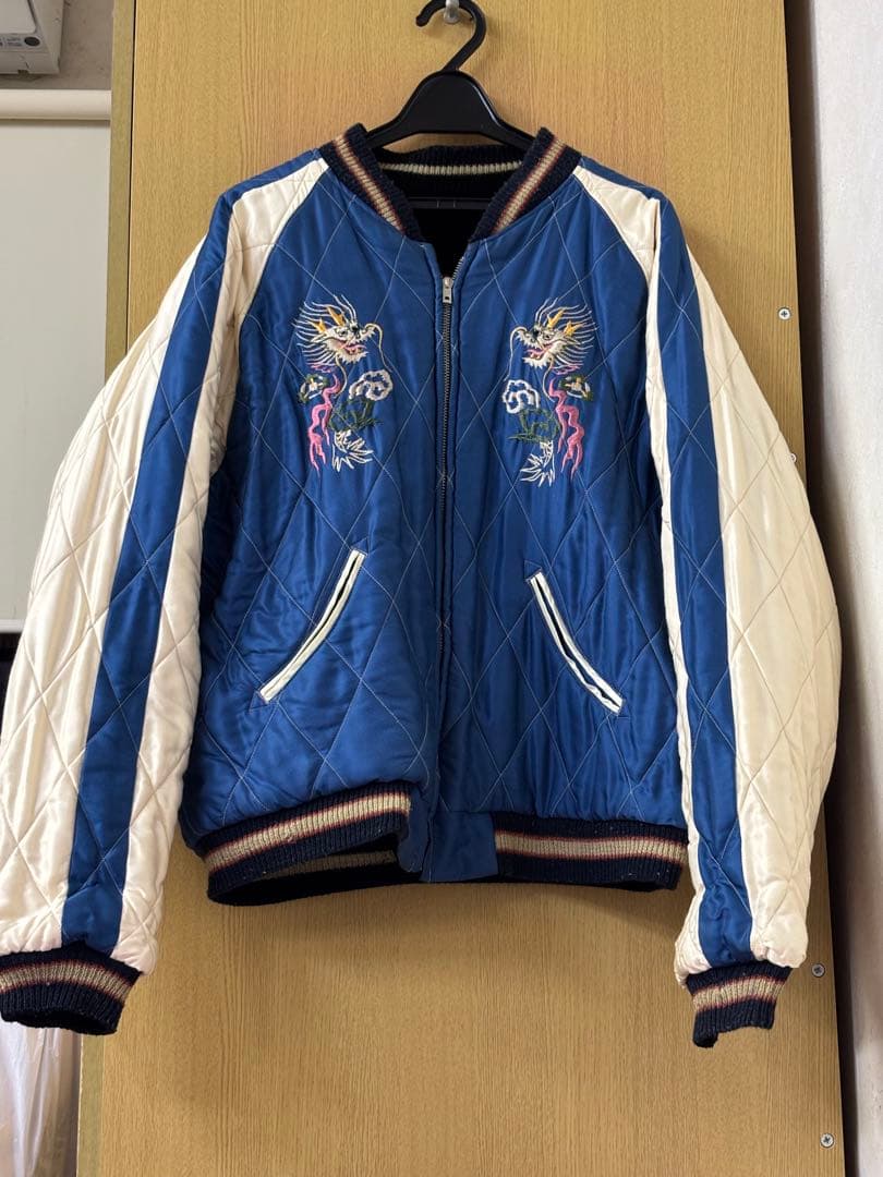 TAILOR TOYO（テーラー東洋）別珍 「虎顔×城」 リバーシブルスカジャン