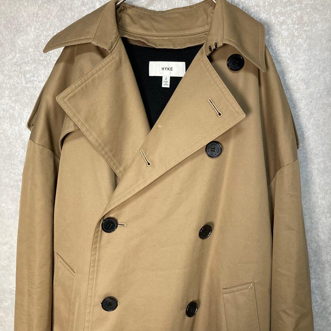 【極美品】HYKE　ハイク　BIGFIT　ビッグ　トレンチコート　ライナー付