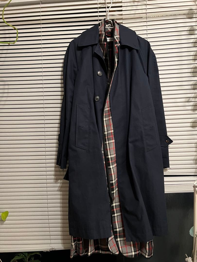 BALENCIAGA ネイビー トレンチコート