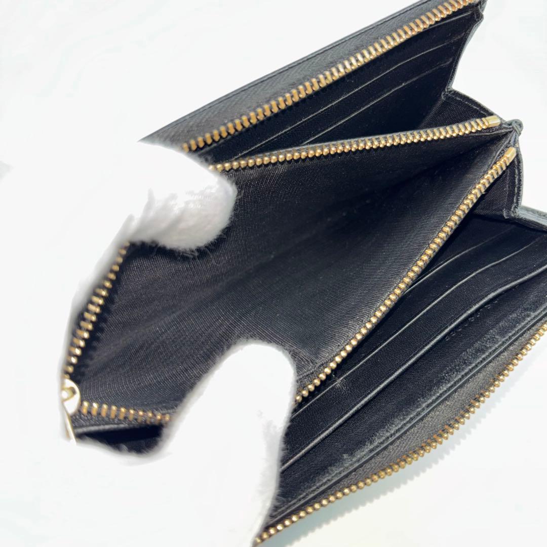 ✨美品✨　ブルガリ 長財布 L字ファスナー サークルロゴ 金具 BVLGARI