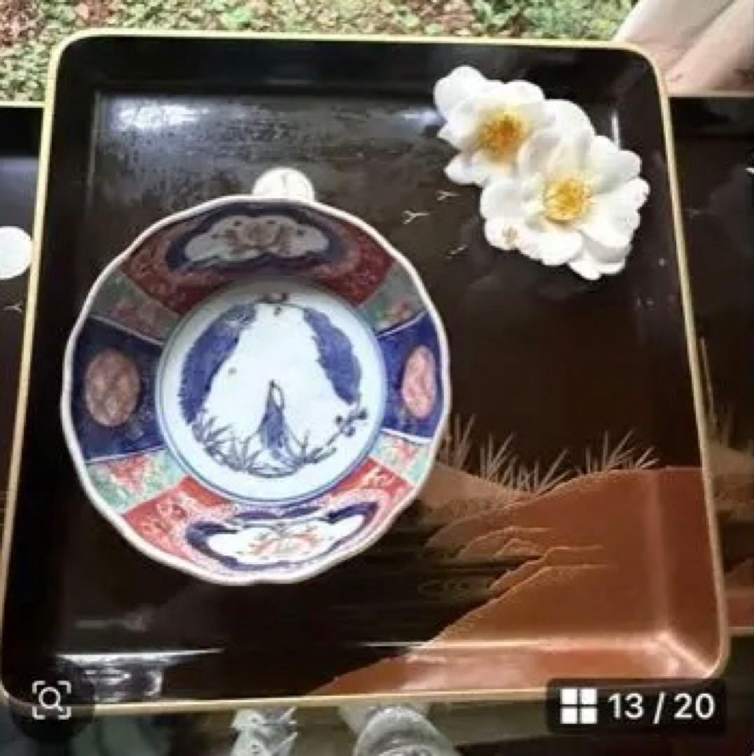 2244様感謝‼️JAPANGOZEN超絶時代蒔絵「源氏物語　須磨　明石」御膳5客