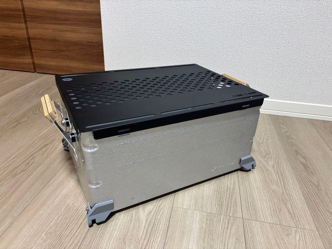 スノーピーク シェルフコンテナ 25＋KIMICAMPシェルコン用天板　使用品