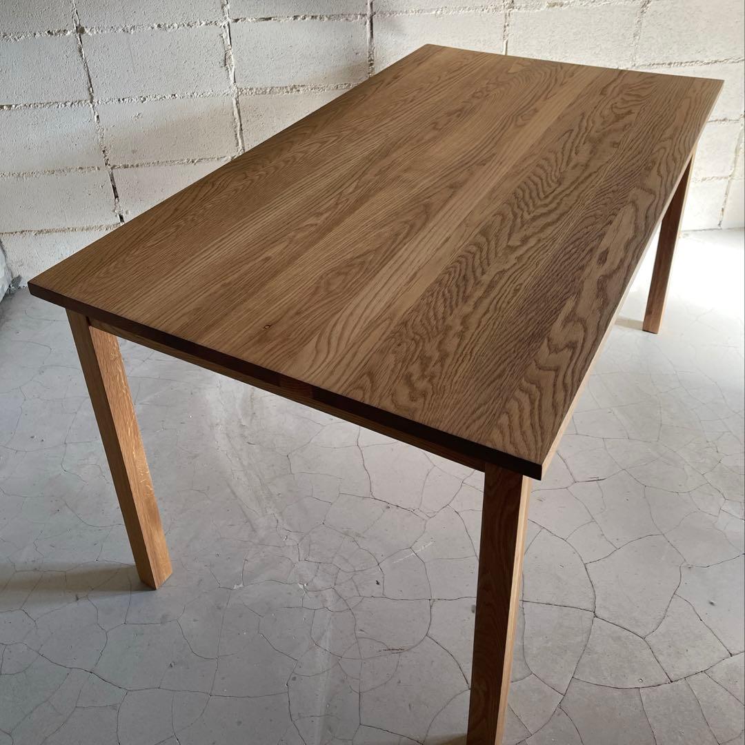 無印良品 MUJI ダイニングテーブル　オーク無垢材　140サイズ　節ほぼ無し