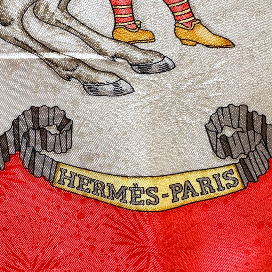 HERMES エルメス スカーフ カレ90 王の祝祭 美品 LES FÊTES
