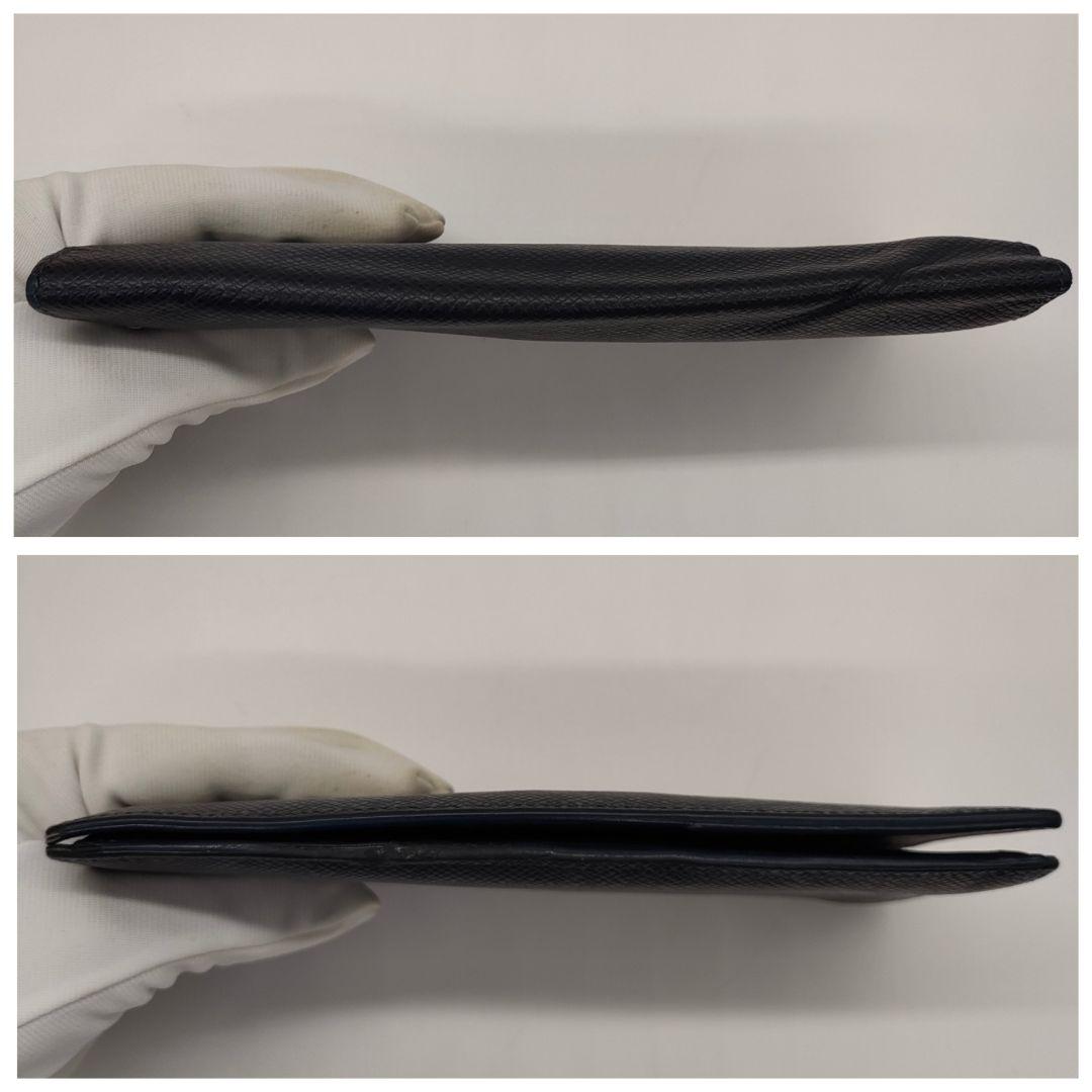 【現行品・RFID】ルイヴィトン タイガ ブラザ 2つ折長財布 ネイビー