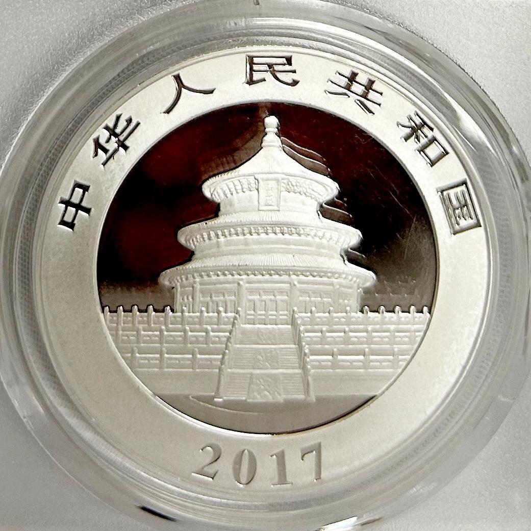 2017年 中国　パンダ PCGS MS70 10元/30ｇ