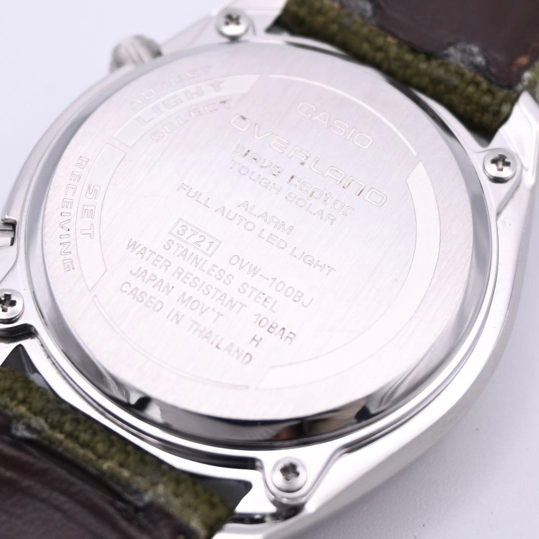 CASIO オーバーランド OVW-100BJ ソーラー電波 腕時計 新品電池